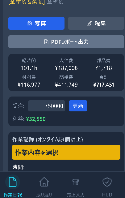受注75万円 — 利益たった3.2万円の案件